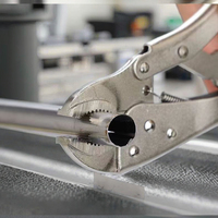Pince de serrage droite industrielle REEKE en acier inoxydable et acier au carbone, pinces de laboratoire résistantes à la chaleur pour assemblage