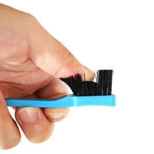 Brosse à sourcils et cils multifonctionnelle double tête 4G, peigne à cheveux double usage type brosse à dents, manche en plastique, modèle manuel <span class=keywords><strong>S1106</strong></span> - Product Image 3