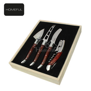 Ensemble de couteaux à <span class=keywords><strong>fromage</strong></span> et à beurre <span class=keywords><strong>Laguiole</strong></span> de vente chaude avec tire-bouchon en métal - Product Image 5