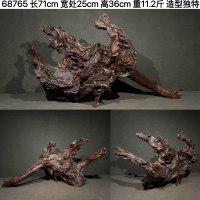 Arche de pont en bois de teck violet de luxe, 60-80 cm, pour aquarium, décoration, arbre, souche, accessoire instantané pour dragon rouge, vente en gros