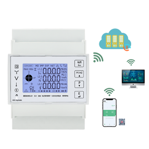 Tac4321 100A LCD ba giai đoạn Din Rail mutil-chức năng tuya năng lượng Meter Hỗ trợ Wifi Bi-directional RS485 - Product Image 1