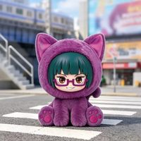 Authentique Jujutsu Kaisen : Série de peluches chat assis en boîte mystère – Prévente – Jouet tendance, pendentif, cadeau – Japon – Unisexe