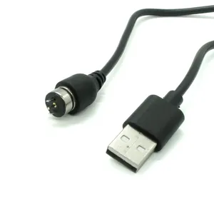 USB מותאם אישית זכר ל-2 פינים טבעת חכמה צמיד שעון מחבר כבל חשמל מגנטי כבל טעינה מהירה