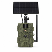 Caméra de surveillance de la faune 4G cellulaire, résistante à l'eau, avec suivi GPS, solaire, 4MP 2K, vision nocturne, intérieur/extérieur