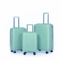 Ensemble de valises de voyage PP - 3 pièces, grande capacité, chariot de voyage en plein air - Vente en gros personnalisée d'ensembles de valises de voyage
