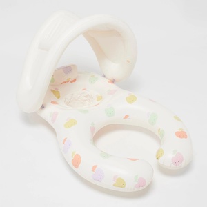 Flotador Inflable para Bebés con Asiento, Anillo de Natación con Toldo Removible para Bebé y Mamá - Product Image 1