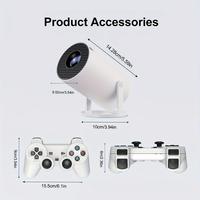 Projecteur intelligent Android 1080P pour cinéma maison pratique avec lampe LED sans fil 4K haute définition pour les jeux
