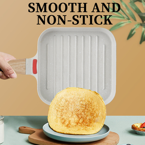 Best Selling Outdoor BBQ <strong>Grill</strong> <strong>Pan</strong> Luxury Square <strong>Frying</strong> <strong>Pan</strong> Steak <strong>Pan</strong> with Granite Coating Metal Cookware - Product Image 5