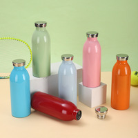 Bouteilles d'eau isothermes en acier inoxydable de 500 ml personnalisées en gros, tasses à lait pour enfants de qualité alimentaire pour la maison et l'école