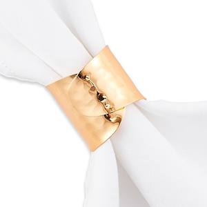 Offre Spéciale ronds de serviette en métal or rose vaisselle élégante pour restaurants et fêtes - Product Image 4