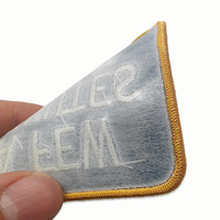 Patchs brodés rectangulaires personnalisés, écologiques, en tissu sergé, pour la décoration des vêtements et des sacs à dos