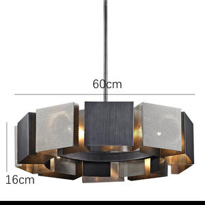 โคมไฟระย้าดีไซน์เนอร์สุดหรู สไตล์มินิมอลหลังสมัยใหม่ สำหรับห้องนั่งเล่น ห้องรับประทานอาหาร ห้องนอน โครงโลหะสีดำ สร้างสรรค์ สวยงาม เหมาะสำหรับตกแต่งบ้าน - Product Image 2