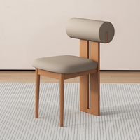 Fauteuil Moderne Nordique ShuaiZhi à Dossier, Nouveauté Tendance en Chêne pour Salles à Manger, Tabourets de Bar, Bureaux, Entrepôts et Parcs