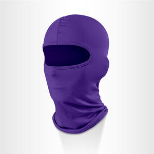 Masker Wajah Berkualitas Tinggi Warna Solid Bernapas Grosir Logo Kustom Penutup Wajah Penuh Masker Ski <span class=keywords><strong>1</strong></span> Lubang Balaclava - Product Image 4
