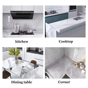 <span class=keywords><strong>Papel</strong></span> Adhesivo con Diseño de <span class=keywords><strong>Madera</strong></span> Gris, Impermeable, para Decorar Puertas, Muebles, Gabinetes y Paredes - Product Image 6