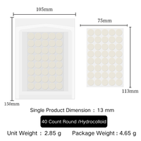 Patchs Hydrocolloïdes Invisibles Certifiés CE pour l'Acné et les Boutons, et Couvre-Boutons Imperméable pour le Soin de la Peau du Visage
