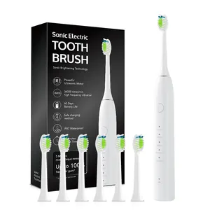 Personalized Portable Adult Waterproof Usb Rechargeable Smart Electronic Toothbrush Ultrasonic Sonic Electric Toothbrush