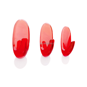 Hot bán nhà máy giá trong suốt tường móc mạnh mẽ tự dính móc áo có thể tháo rời - Product Image 2