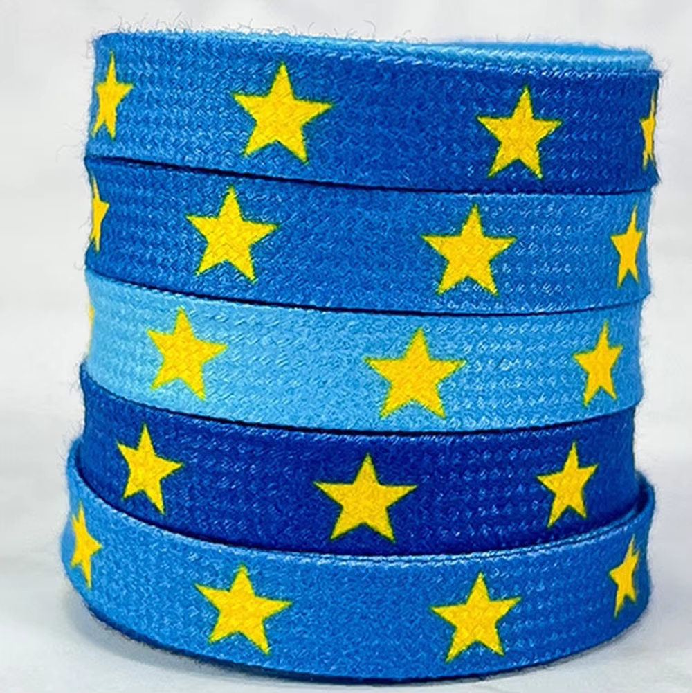 Gradiente azul estrella amarilla