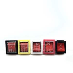 Kcd4 Rocker <b>Switch</b> 16a 28x22mm 4pin 6pin On Off 12v 24v 220v Red Yellow Blue Green Black Flame Retardant Ip21 - Product Image 3