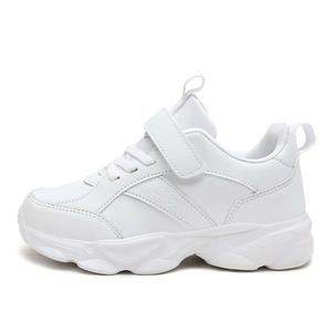 <span class=keywords><strong>Sneakers</strong></span> Chunky con Velcro per Bambini, Nero e Bianco, Traspiranti in Mesh, Antiscivolo, Scarpe Casual per Scuola e Sport, per Ragazzi e Ragazze, Uso Quotidiano - Product Image 5