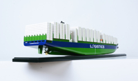 C136 - 888 Logistics Maqueta de Crucero Cedar, Modelo Náutico Hecho a Mano, Decoración de Madera Independiente, Exhibición Marítima, Regalo de Oficina