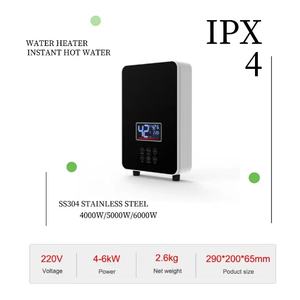 6000W 220V kitchen bathroom hot <b>shower</b> instant electric <b>shower</b> water heater with over temperature protection - Product Image 5