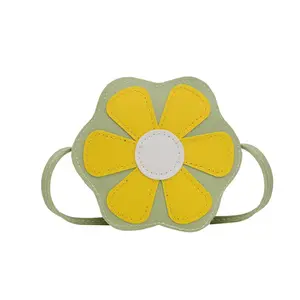 Wholesale Little Girls Cute Floral Coin Purse Kids Handbags Mini Shoulder Bag Toddler Crossbody Purse For Promotion