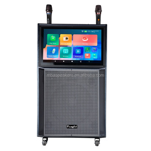 Muestra gratuita de altavoces con pantalla táctil integrada de 18,5 pulgadas Woofer de <span class=keywords><strong>12</strong></span> pulgadas 100W RMS USB/SD/TF/BT/FM Booming Bass para Radio FM - Product Image 1