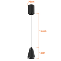 Spot à suspension réglable anti-éblouissement monté en surface pour magasin et maison d'hôtel au design moderne plafonnier LED