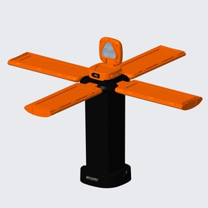 Kính thiên văn LED làm việc ánh sáng cắm trại ánh sáng đèn pha với 4 LED bảng điều chỉnh có thể gập lại đứng nối dài que có thể tháo rời đầu ngọn đuốc - Product Image 3