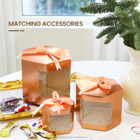Cajas de Papel para Ventana de Exhibición, Ideales para Pasteles, Dulces, Repostería, Recuerdos de Boda y Regalos