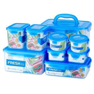 Contenedor de alimentos sin BPA, apto para microondas, congelador, lavavajillas, caja de almacenamiento de alimentos, cajas de plástico herméticas y contenedores, 3 uds. - Product Image 3