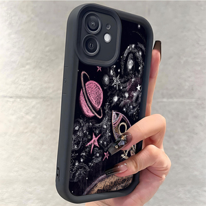 Cover per cellulare antiurto in TPU con stampa Scrawl Space Rocket Ball e design a scala per Samsung <span class=keywords><strong>Galaxy</strong></span> A07 A17 A56 S26 Ultra - Product Image 4