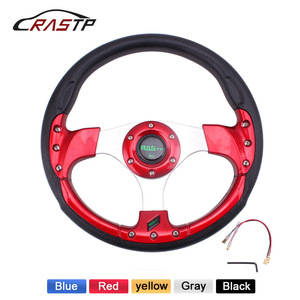 พวงมาลัยรถแข่ง RASTP ขนาด 13 นิ้ว PU สีดำแดง 3 ก้าน สำหรับรถโกคาร์ท - Product Image 3