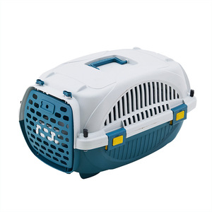 Cage de <span class=keywords><strong>transport</strong></span> pour animaux de compagnie durable et supérieure, design portable à main, respirante, ventilée, avec verrouillage sûr et sécurisé pour les voyages <span class=keywords><strong>en</strong></span> extérieur - Product Image 1