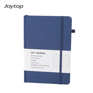 Joytop 2303-6 Vente en gros Bureau d'affaires A5 Simple Lin Tissu Art Relié Bullet Schedule Journal Notebook Journal