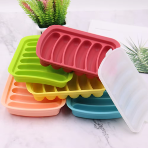 Moule à saucisses en silicone de qualité alimentaire pour la cuisson domestique, support carré pour hot-dogs, outil de cuisine pour gâteaux DIY - Product Image 1