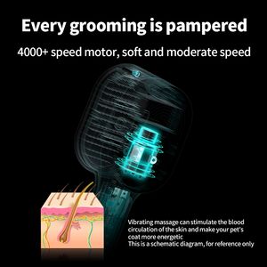 Gran oferta de productos de limpieza eléctricos para mascotas, peine de masaje para gatos, cepillo de depilación de belleza, aguja de autolimpieza para mascotas, peine para mascotas - Product Image 4