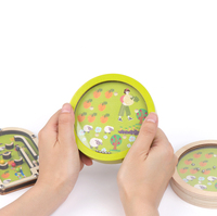 ¡Novedad de 2023! Juguetes de laberinto para niños, Mini laberinto de madera educativo, juego de mesa de madera y tablero de rompecabezas de laberinto, juguetes para niños