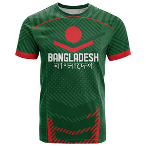 Camiseta de Cuello Redondo para Hombre con Estampado del Emblema Nacional del Día de la Independencia de Bangladesh, Celebrando la Liberación de Bangladesh, Manga Corta - Product Image 2