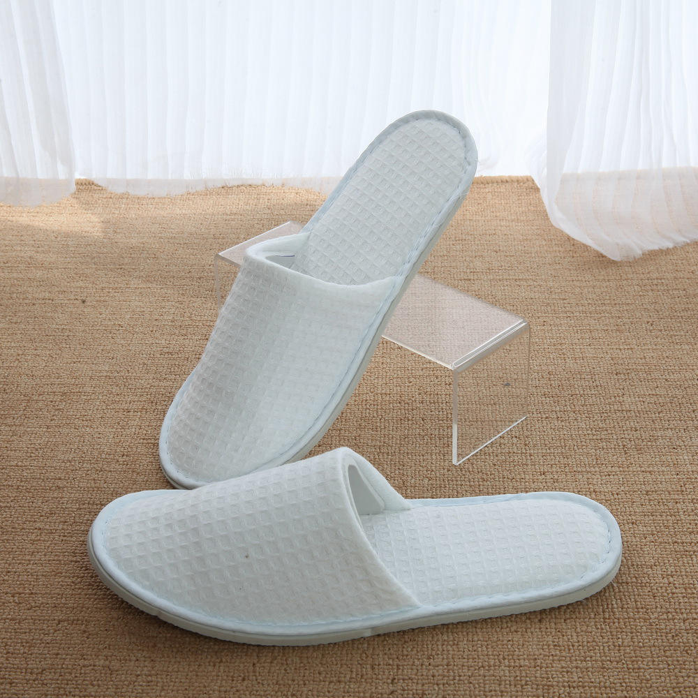 Black Spa Slippers Soft Comfortable Hotel Amenities
