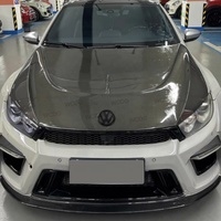 2010-2016 Volkswagen Scirocco Couvercle d'entrées d'air de capot avant en fibre de carbone Style Aspe Bodykit État neuf