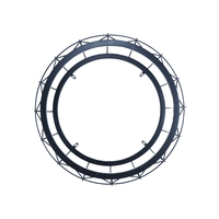 Grille de protection décorative en treillis métallique noir mat pour ventilateur de plafond et luminaire – Accessoire de rénovation domestique