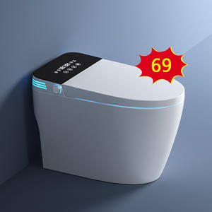 Moderne automatische sensor-spoeltoilet, één geheel, intelligent <span class=keywords><strong>bidet</strong></span>, verwarmde toiletpot, automatische bediening, slim toilet met afstandsbediening - Product Image 1