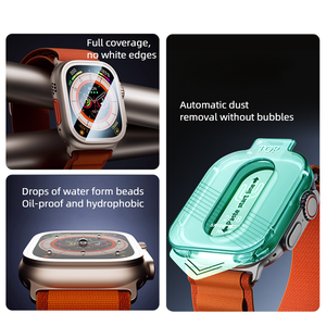 Herramienta aplicadora de fácil instalación, accesorios de reloj, vidrio templado para IWatch Ultra 49mm <span class=keywords><strong>HUAWEI</strong></span> <span class=keywords><strong>WATCH</strong></span> <span class=keywords><strong>GT</strong></span> 4 41mm 46mm Protector de pantalla - Product Image 6