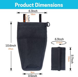 Muestra Gratuita de Bolsa de Transporte para Muletas Negra, Estuche de Almacenamiento, Lavable, Diseño de Moda, Accesorios para Productos Ortopédicos - Product Image 2