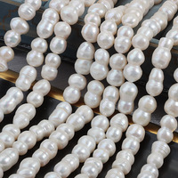 Perles de culture d'eau douce naturelles baroques irrégulières sans noyau de 10 mm, perles faites à la main pour le bricolage, environ 37 cm de long, 20 pièces