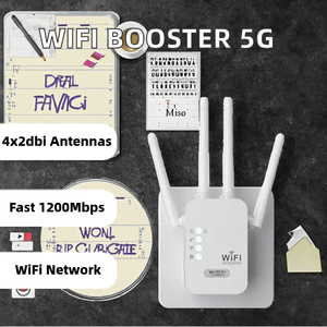 Extensor de WiFi de 5 GHz y 2.4 GHz, Amplificador de Señal de 300 Mbps, Amplificador de Red Interior/Exterior, Puerto Ethernet, Red IP 4G 3G para el Hogar - Product Image 5