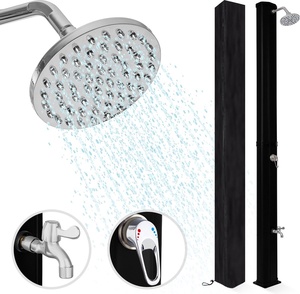 <span class=keywords><strong>Douche</strong></span> <span class=keywords><strong>solaire</strong></span> extérieure autoportante CYEN à montage rapide 35L noire pour piscine, jardin et plage - Product Image 1